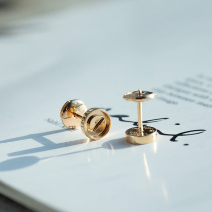 [Olivia JW]LOVE EARRINGS PINK GOLD 10MM