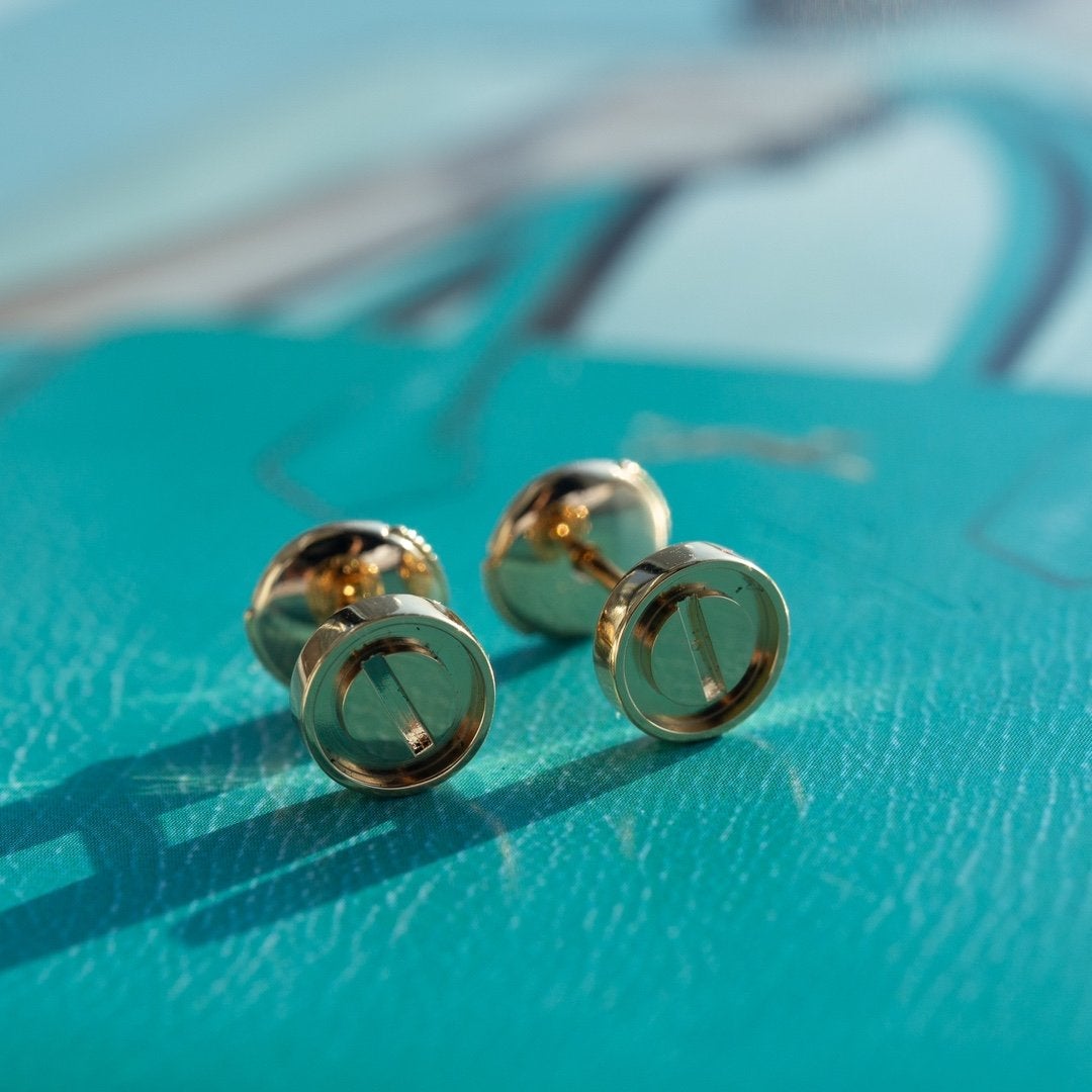 [Olivia JW]LOVE EARRINGS PINK GOLD 10MM