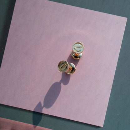 [Olivia JW]LOVE EARRINGS PINK GOLD 10MM