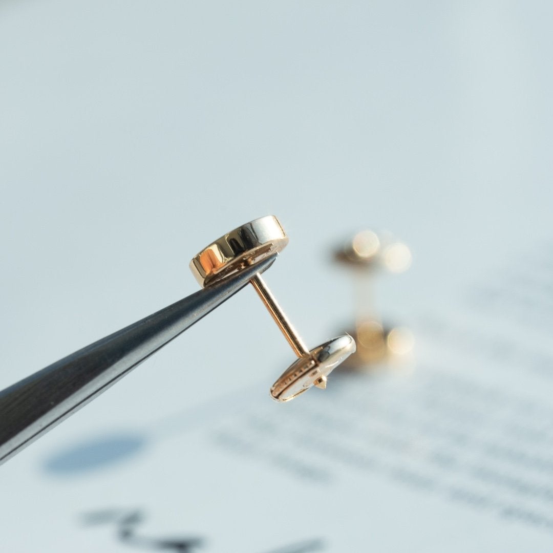 [Olivia JW]LOVE EARRINGS PINK GOLD 10MM