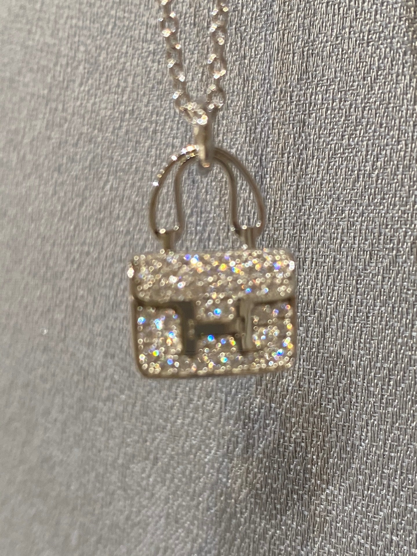 [Olivia JW]CONSTANCE PEDANT DIAMOND NECKLACE