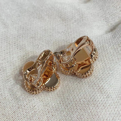 [Olivia JW]CLOVER MEDIUM 1 MOTIFS CARNELIAN  DIAMOND earrings