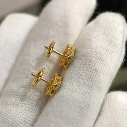 [Olivia JW]CLOVER MINI 9.5MM MALACHITE  EARRINGS