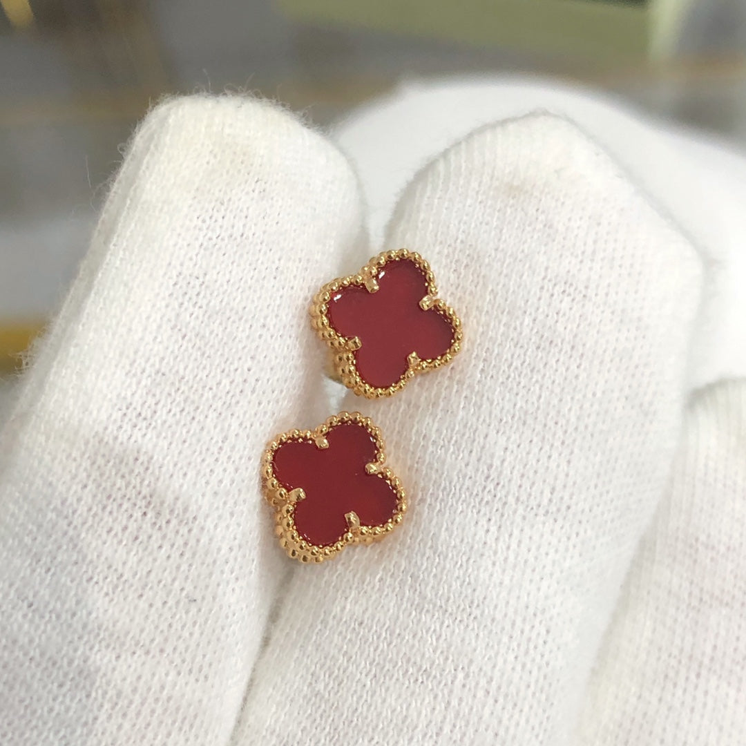 [Olivia JW]CLOVER MINI GOLD EARRINGS