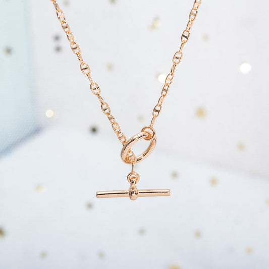 [Olivia JW]ECHAPPEE NECKLACE PINK GOLD