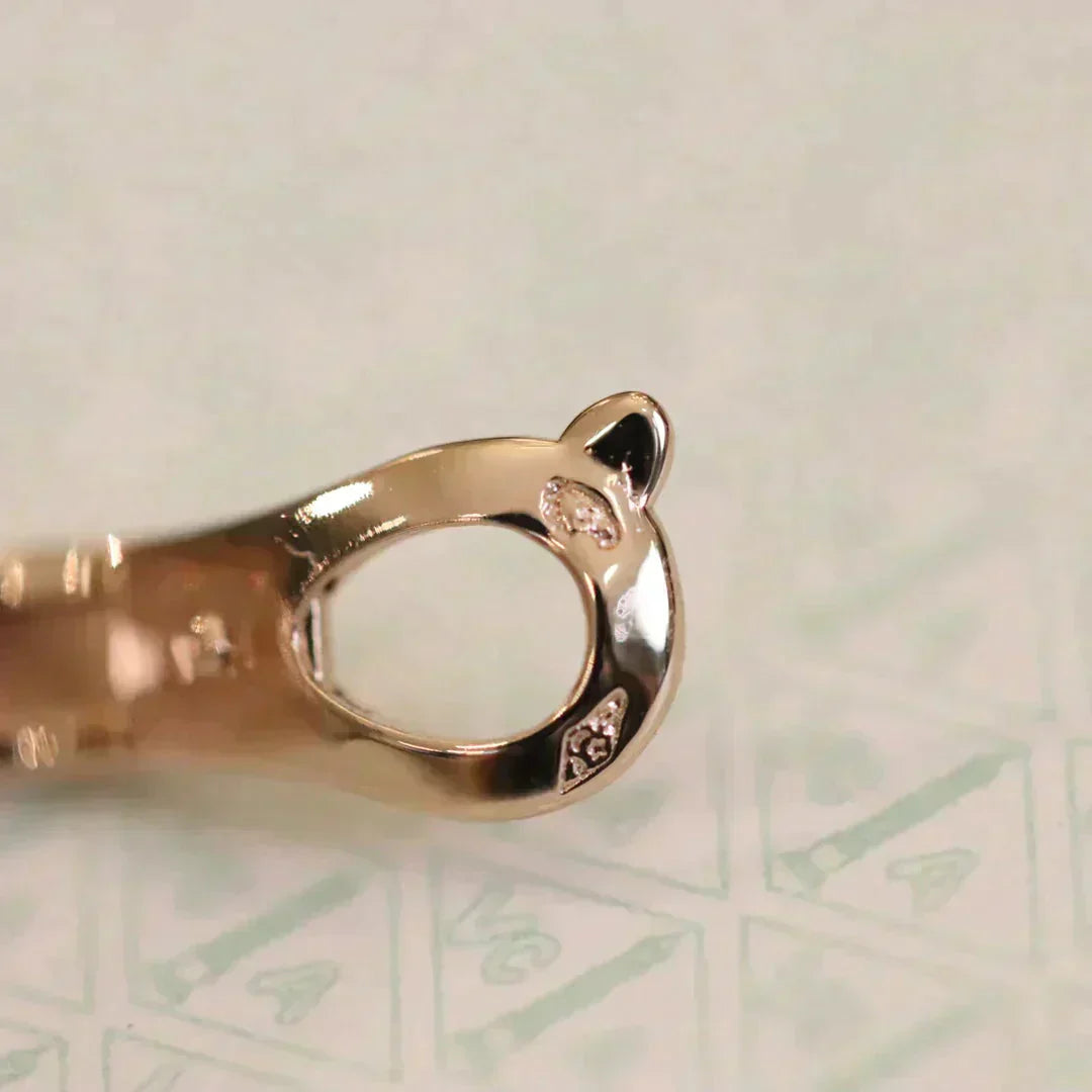 [Olivia JW]CLOVER MEDIUM 1 MOTIFS FUll DIAMOND EARRINGS