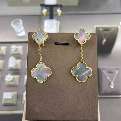 [Olivia JW]CLOVER 2 MOTIFS  EARRINGS (MULTIPLE CHOICESC