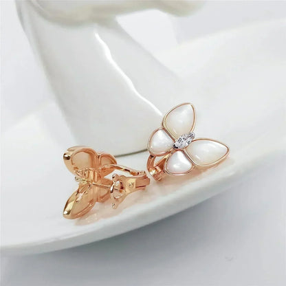 [Olivia JW]BUTTERFLY MOP DIAMOND EARRINGS