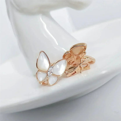 [Olivia JW]BUTTERFLY MOP DIAMOND EARRINGS