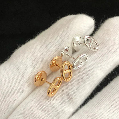 [Olivia JW]CHAINE SMALL EARRINGS GOLD AND SILVER