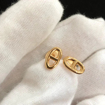 [Olivia JW]CHAINE SMALL EARRINGS GOLD AND SILVER