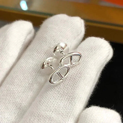 [Olivia JW]CHAINE SMALL EARRINGS GOLD AND SILVER