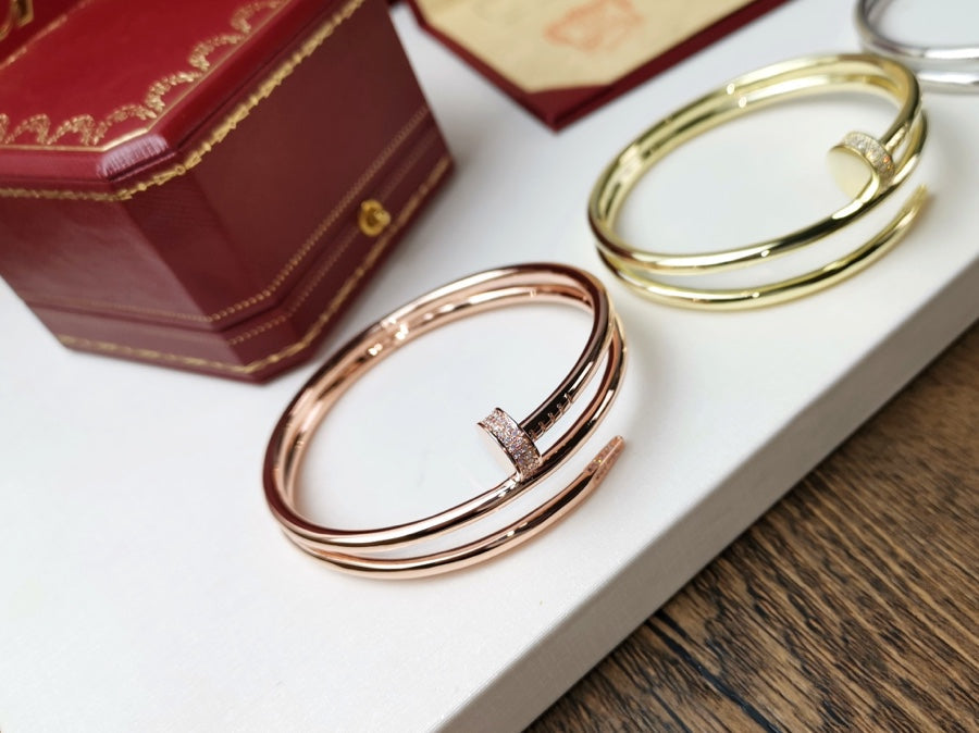[Olivia JW]JUSTE BRACELET 3.5MM DOUBLE ROW DIAMOND