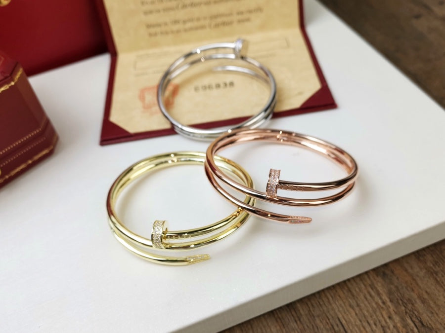 [Olivia JW]JUSTE BRACELET 3.5MM DOUBLE ROW DIAMOND