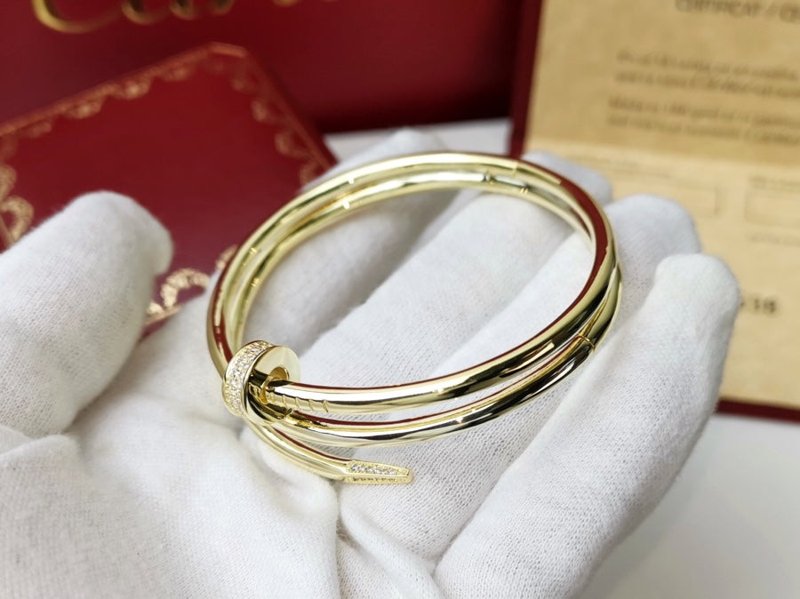 [Olivia JW]JUSTE BRACELET 3.5MM DOUBLE ROW DIAMOND