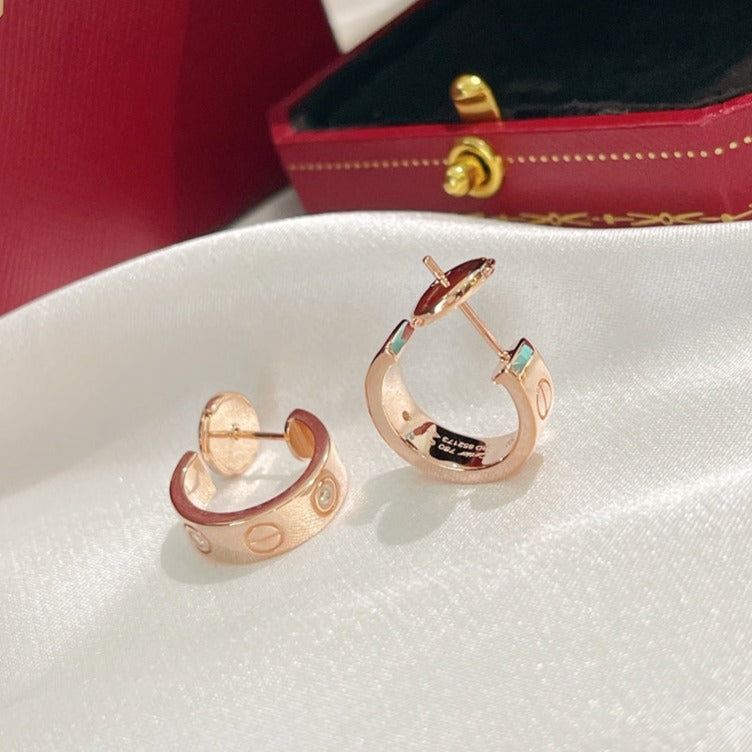 [Olivia JW]LOVE EARRINGS 5.7MM 2 DIAMONDS