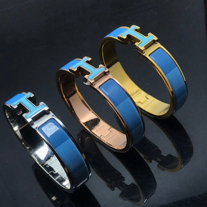 [Olivia JW]H BRACELET BLUE RAINBOW CERAMIC