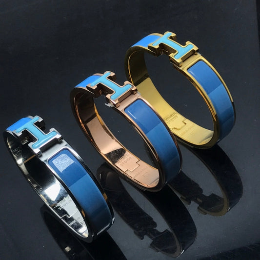 [Olivia JW]H BRACELET BLUE RAINBOW CERAMIC