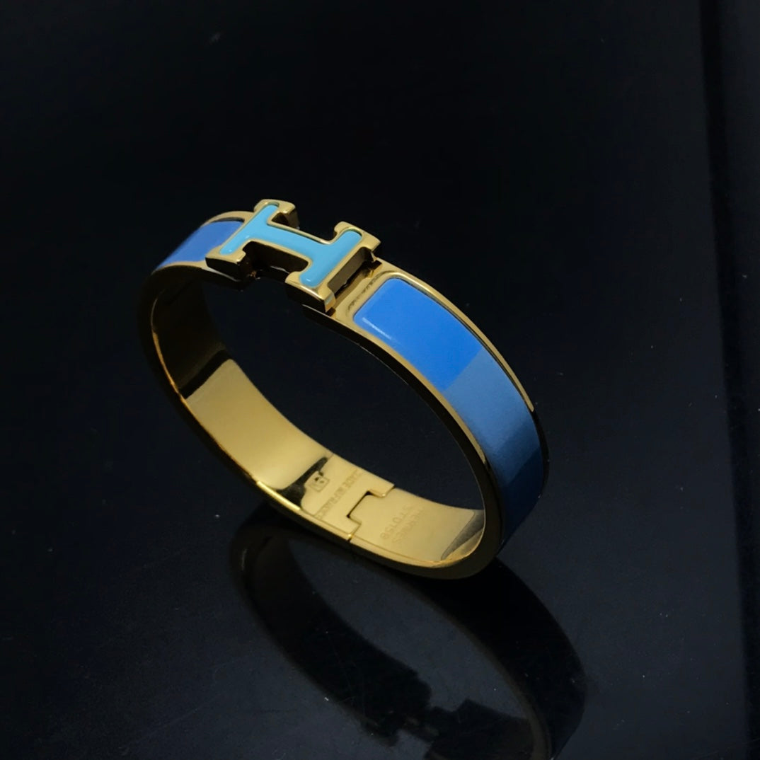 [Olivia JW]H BRACELET BLUE RAINBOW CERAMIC