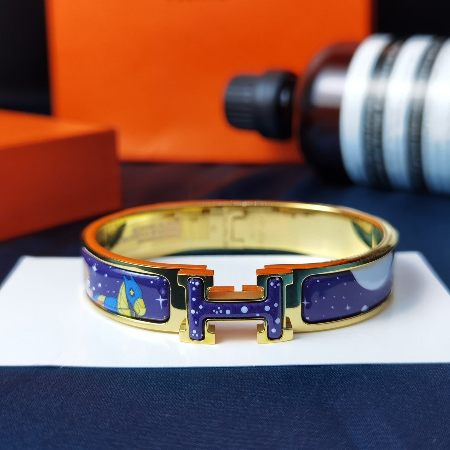 [Olivia JW]H STAR AND MOON BRACELET 12MM