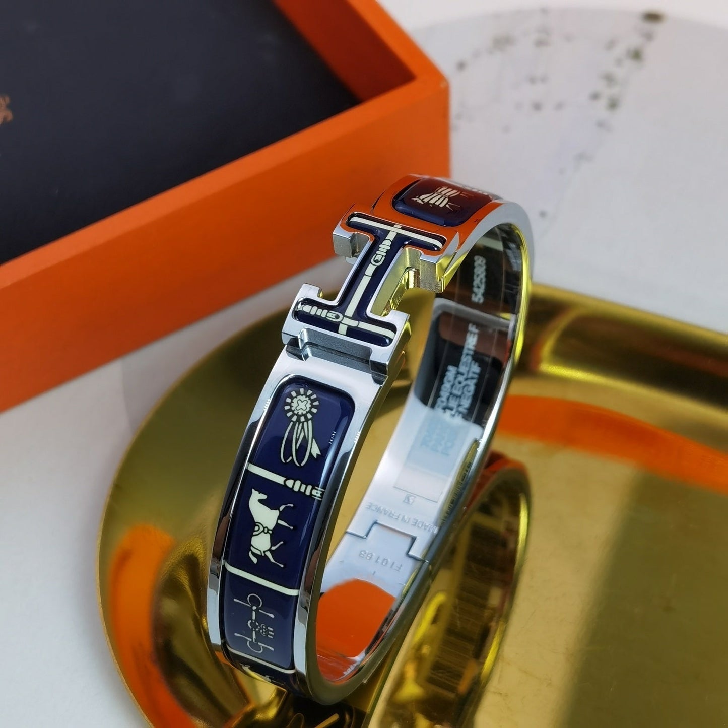 [Olivia JW]H COUVERTURES DARK BLUE BRACELET