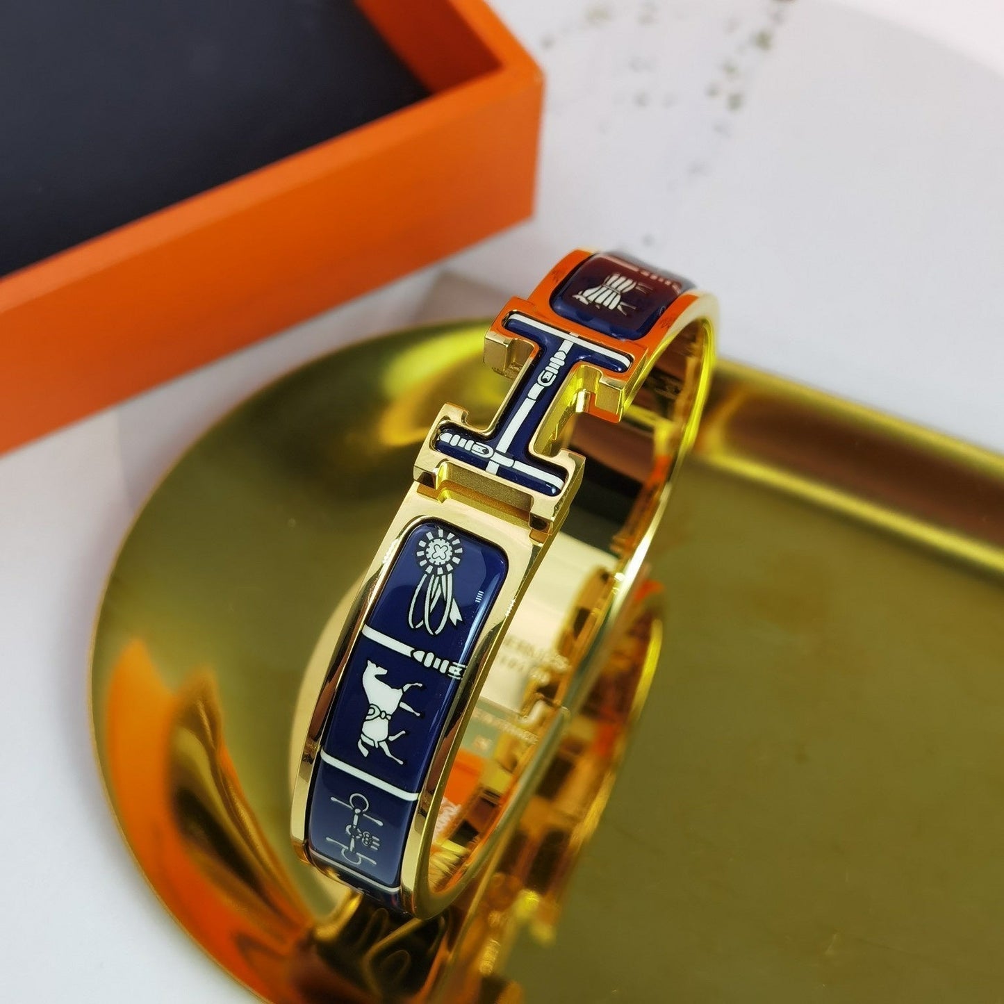 [Olivia JW]H COUVERTURES DARK BLUE BRACELET