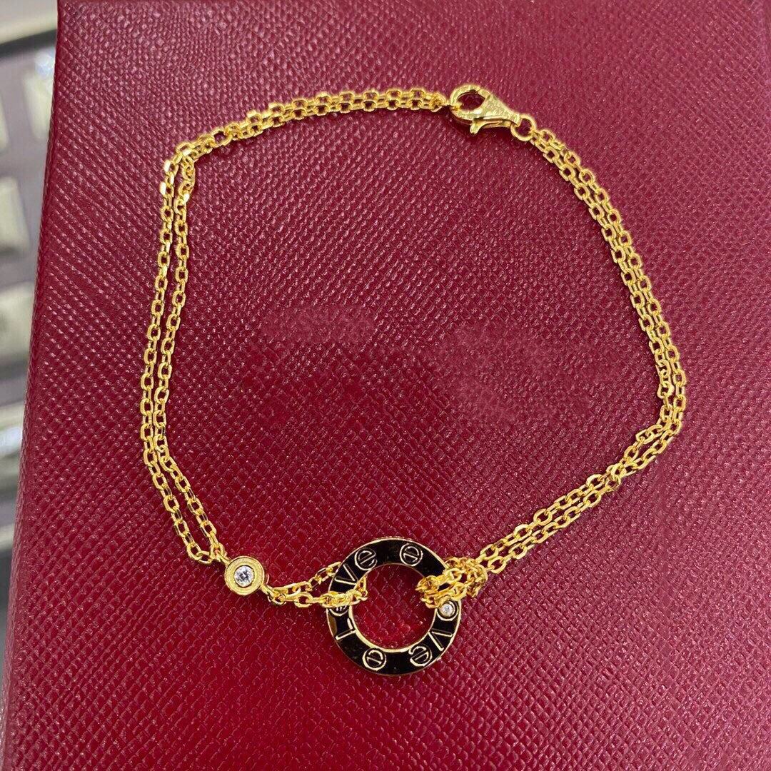 [Olivia JW]LOVE BRACELET 2 DIAMOND