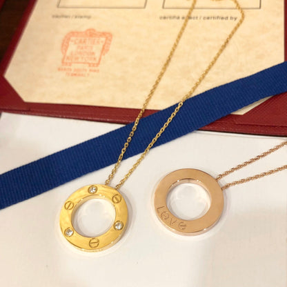 [Olivia JW]LOVE NECKLACE 16MM 3 DIAMONDS