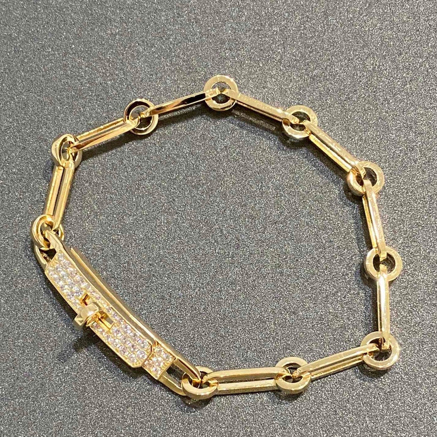[Olivia JW]CHAINE BRACELET SMALL MODEL DIAMOND