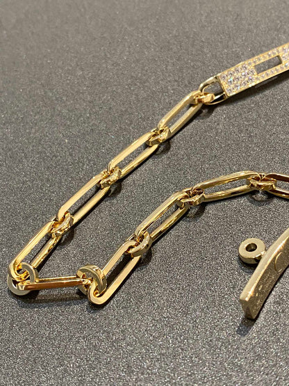 [Olivia JW]CHAINE BRACELET SMALL MODEL DIAMOND