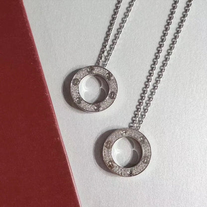 [Olivia JW]LOVE NECKLACE ADJUSTABLE SILVER