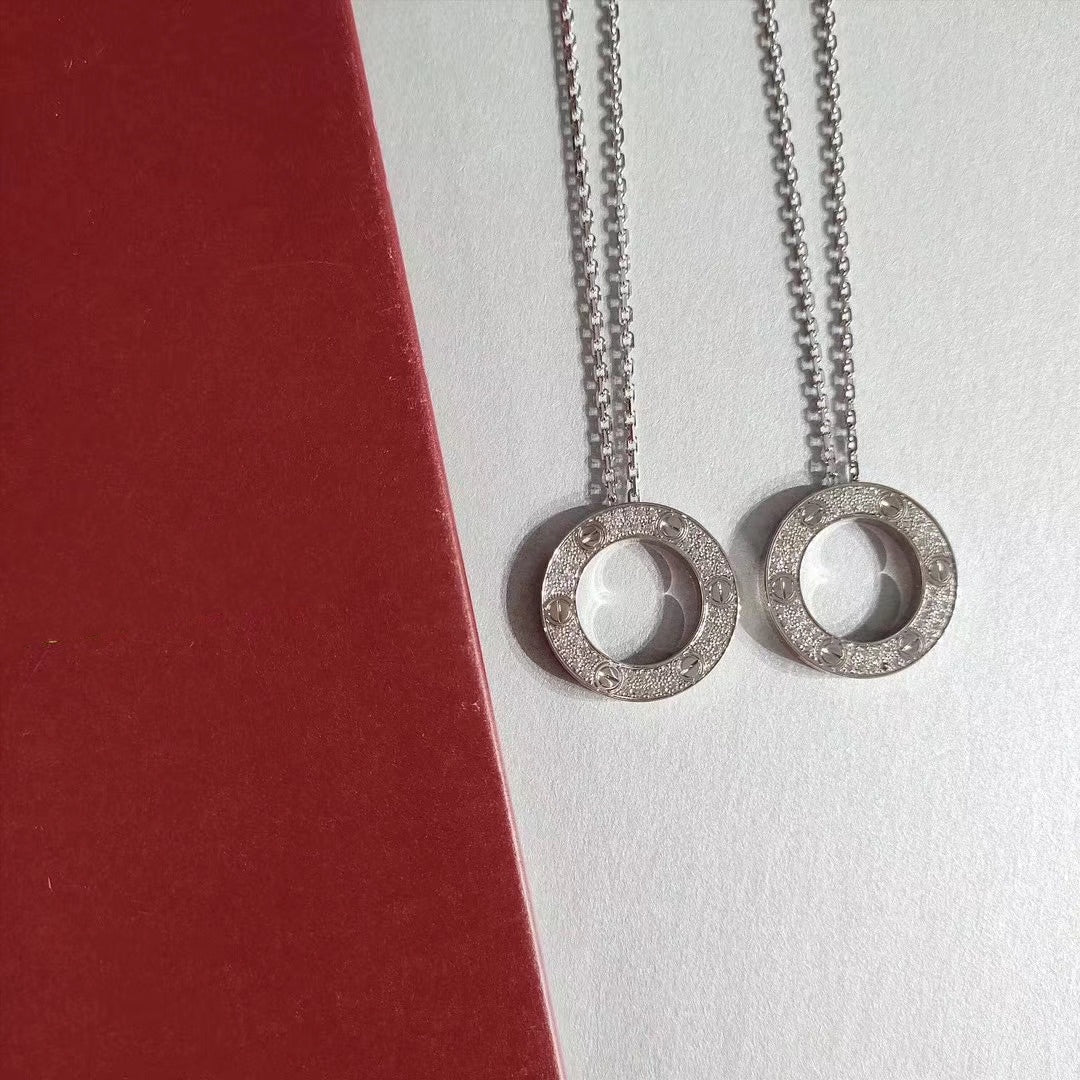[Olivia JW]LOVE NECKLACE ADJUSTABLE SILVER