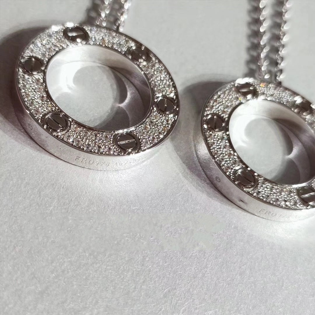 [Olivia JW]LOVE NECKLACE ADJUSTABLE SILVER