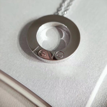 [Olivia JW]LOVE NECKLACE ADJUSTABLE SILVER