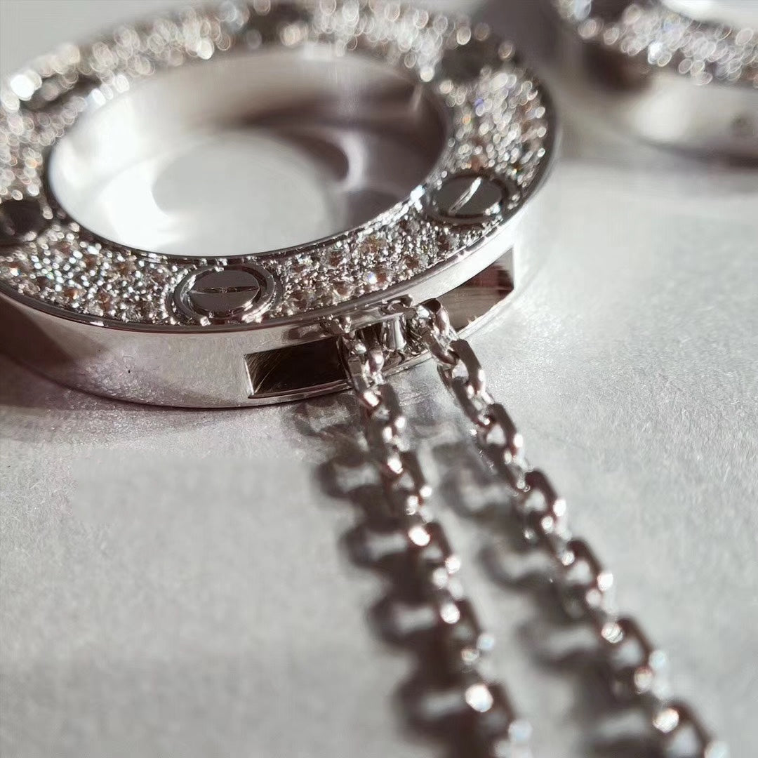 [Olivia JW]LOVE NECKLACE ADJUSTABLE SILVER