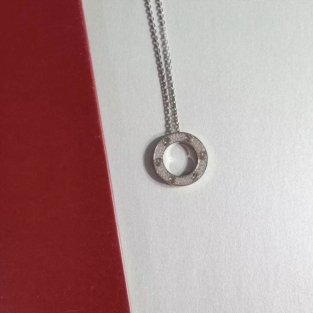 [Olivia JW]LOVE NECKLACE ADJUSTABLE SILVER
