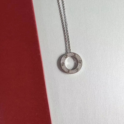 [Olivia JW]LOVE NECKLACE ADJUSTABLE SILVER