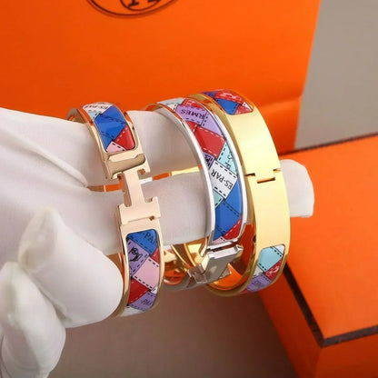 [Olivia JW]H BRACELET DOTTED BORDER 12MM