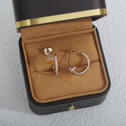 [Olivia JW]JUSTE EARRINGS 12.75MM PINK GOLD DIAMOND