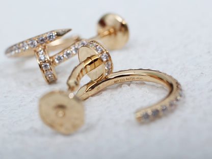 [Olivia JW]JUSTE EARRINGS 12.75MM PINK GOLD DIAMOND