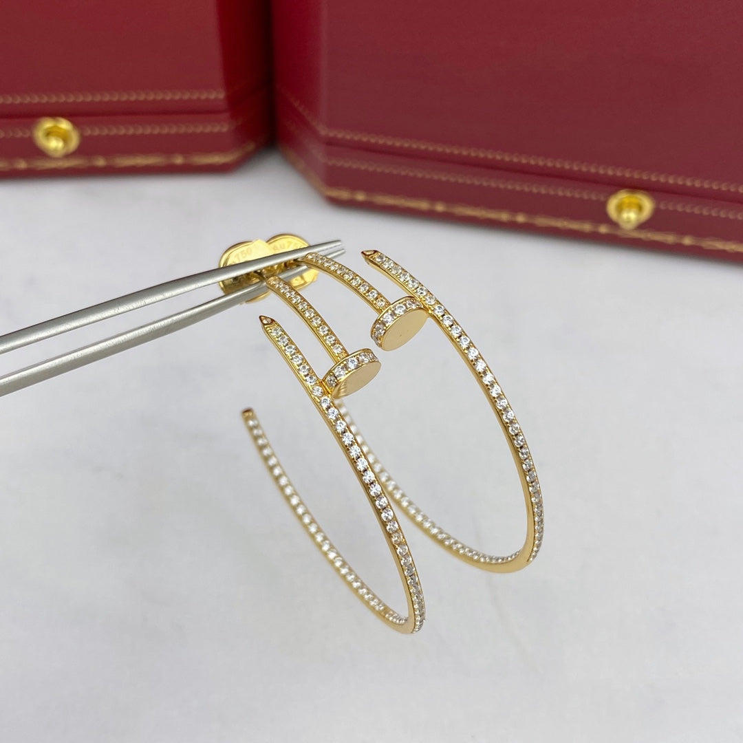 [Olivia JW]JUSTE EARRINGS FULL DIAMONDS 1.8MM