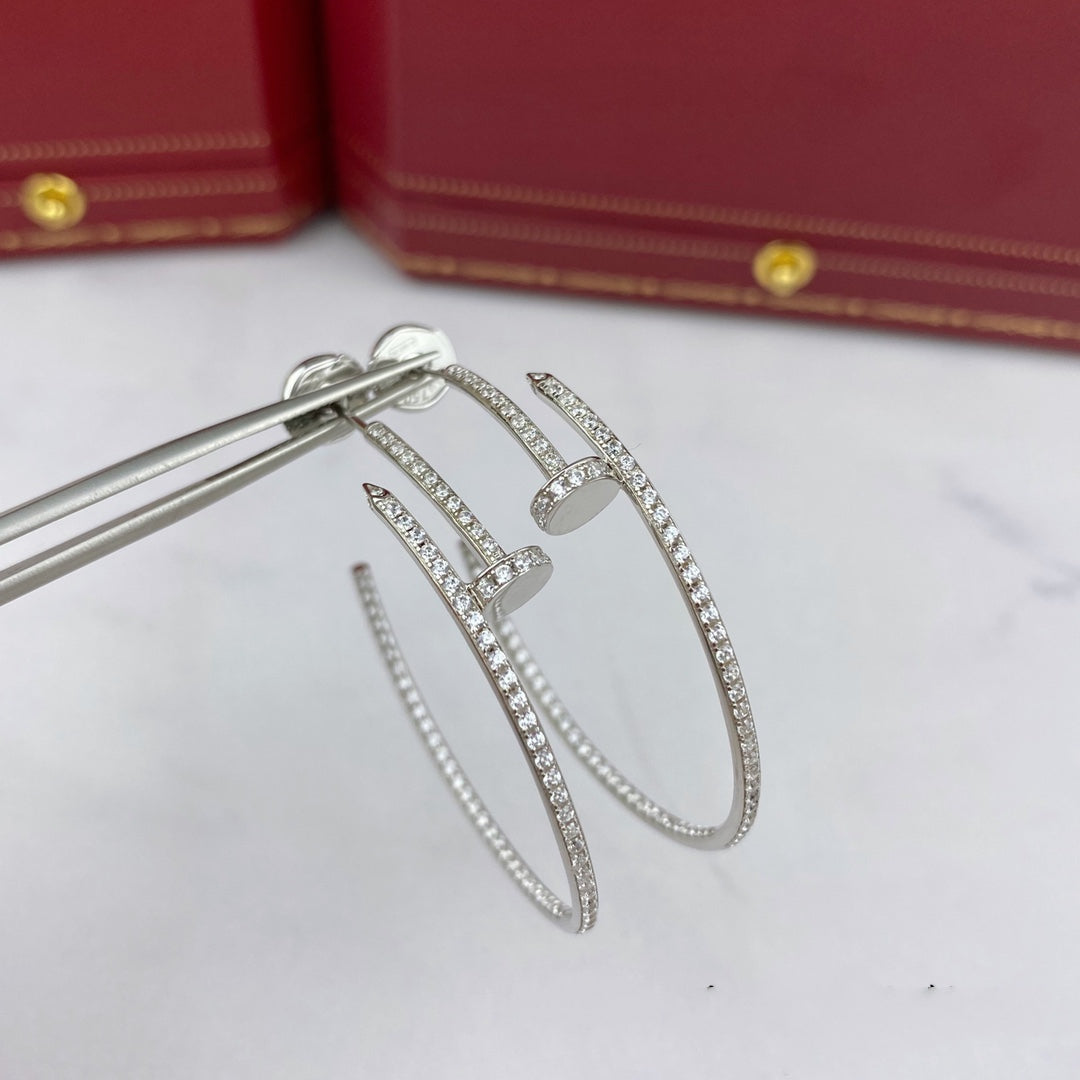 [Olivia JW]JUSTE EARRINGS FULL DIAMONDS 1.8MM