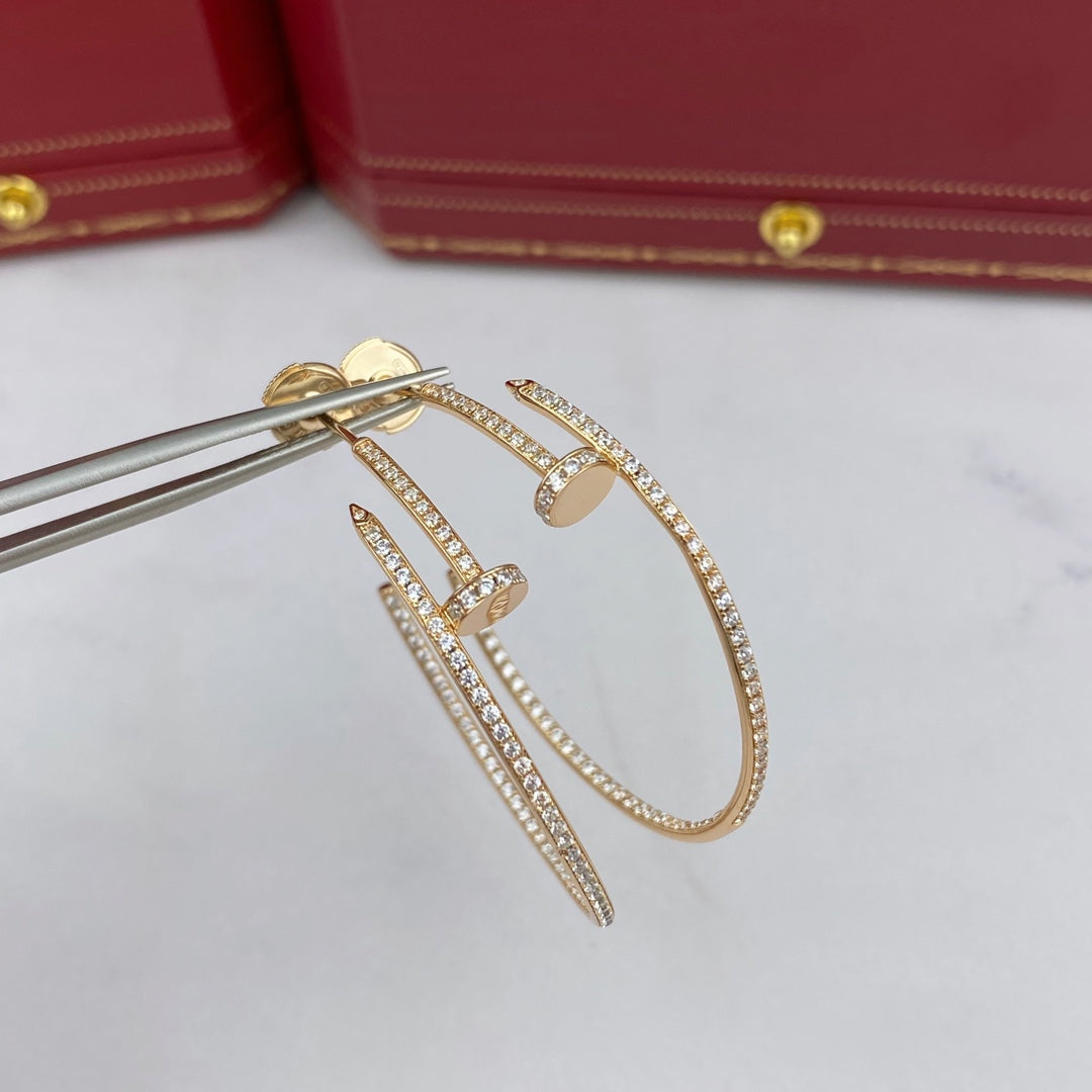 [Olivia JW]JUSTE EARRINGS FULL DIAMONDS 1.8MM