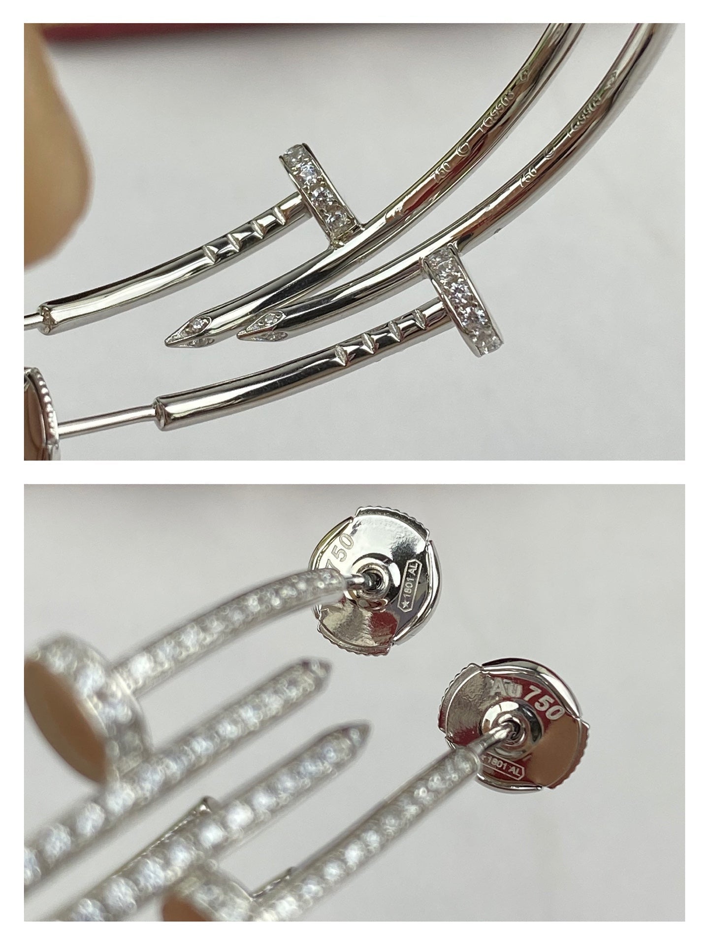 [Olivia JW]JUSTE EARRINGS FULL DIAMONDS 1.8MM