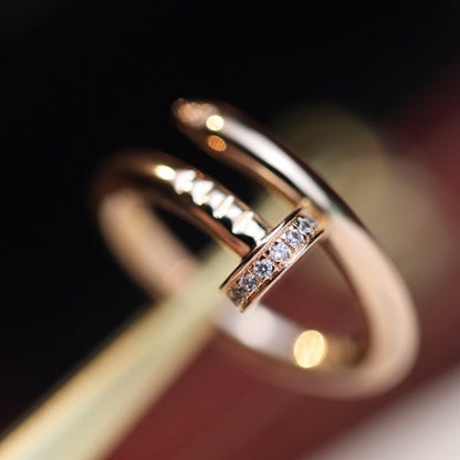 [Olivia JW]JUSTE RING 2.65MM PINK GOLD DIAMOND