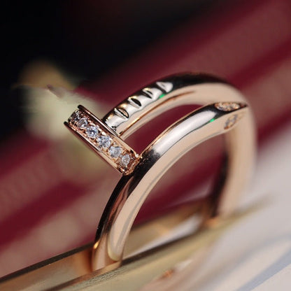[Olivia JW]JUSTE RING 2.65MM PINK GOLD DIAMOND