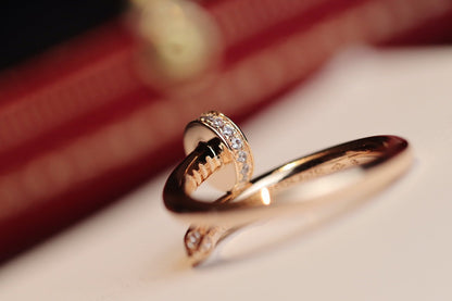 [Olivia JW]JUSTE RING 2.65MM PINK GOLD DIAMOND