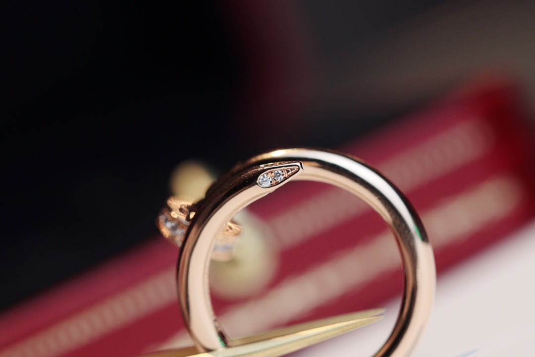 [Olivia JW]JUSTE RING 2.65MM PINK GOLD DIAMOND