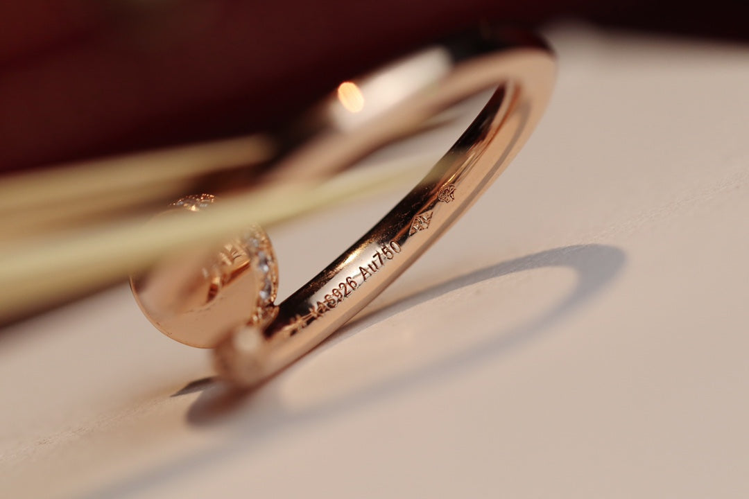 [Olivia JW]JUSTE RING 2.65MM PINK GOLD DIAMOND
