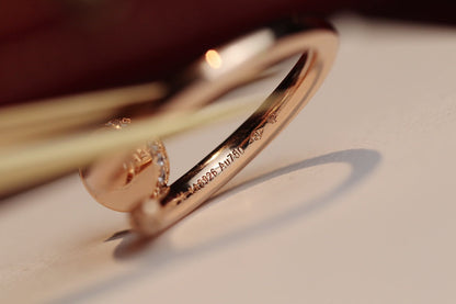 [Olivia JW]JUSTE RING 2.65MM PINK GOLD DIAMOND